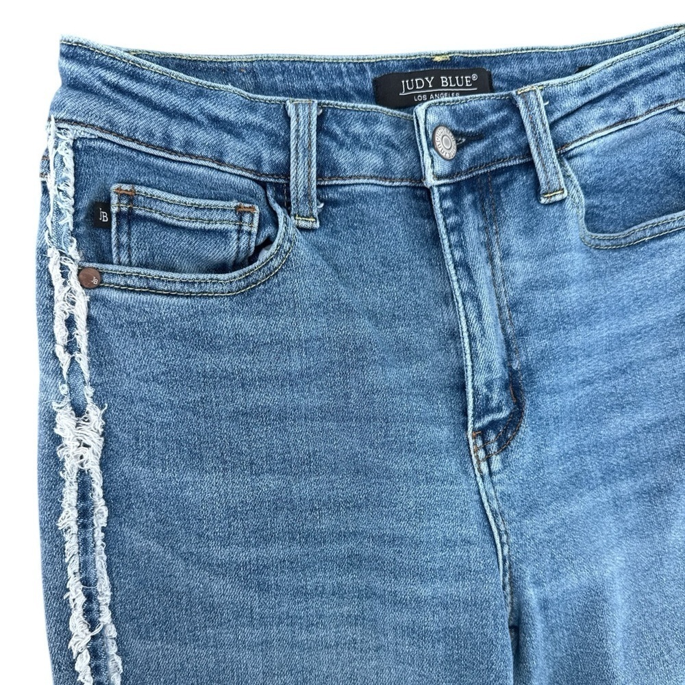 Judy Blue Serenity Fray Detail Slim Fit Jeans - Picture 2 of 5